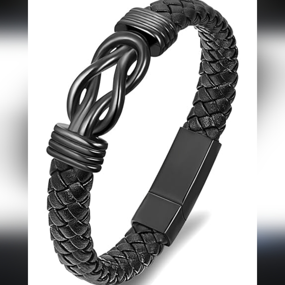 Elegant Black Braided Bracelet